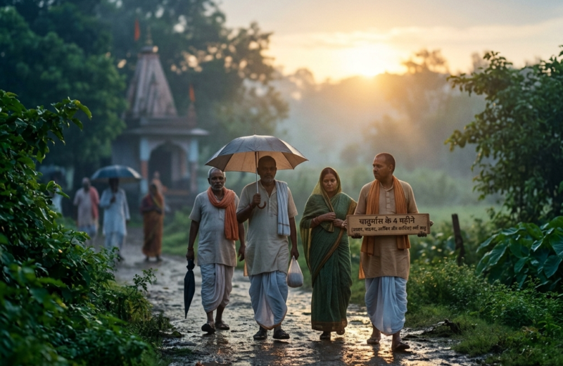 चातुर्मास के 4 महीने (सावन, भाद्रपद, आश्विन और कार्तिक) वर्षा ऋतु